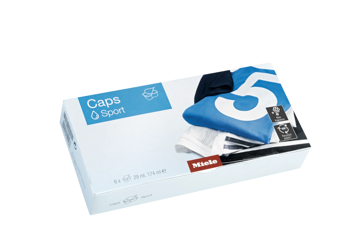 Средство для стирки спортивной одежды Sport Caps WA CSP 0603 L 6 шт. Miele купить в Рязани | Всегда в наличии! | Артикул 11703200 | Официальный сайт