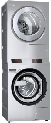 Колонна из профессиональных стиральной и сушильной машины PDW 909 [EL DP DD] Miele купить в Рязани | Всегда в наличии! | Артикул 11969160, 11994110 | Официальный сайт