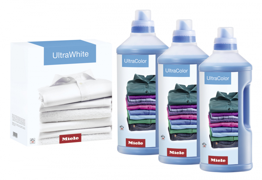 Набор моющих средств для стиральных машин 3хUltraColor + 1хUltraWhite Miele купить в Рязани | Всегда в наличии! | Артикул 11347740 | Официальный сайт
