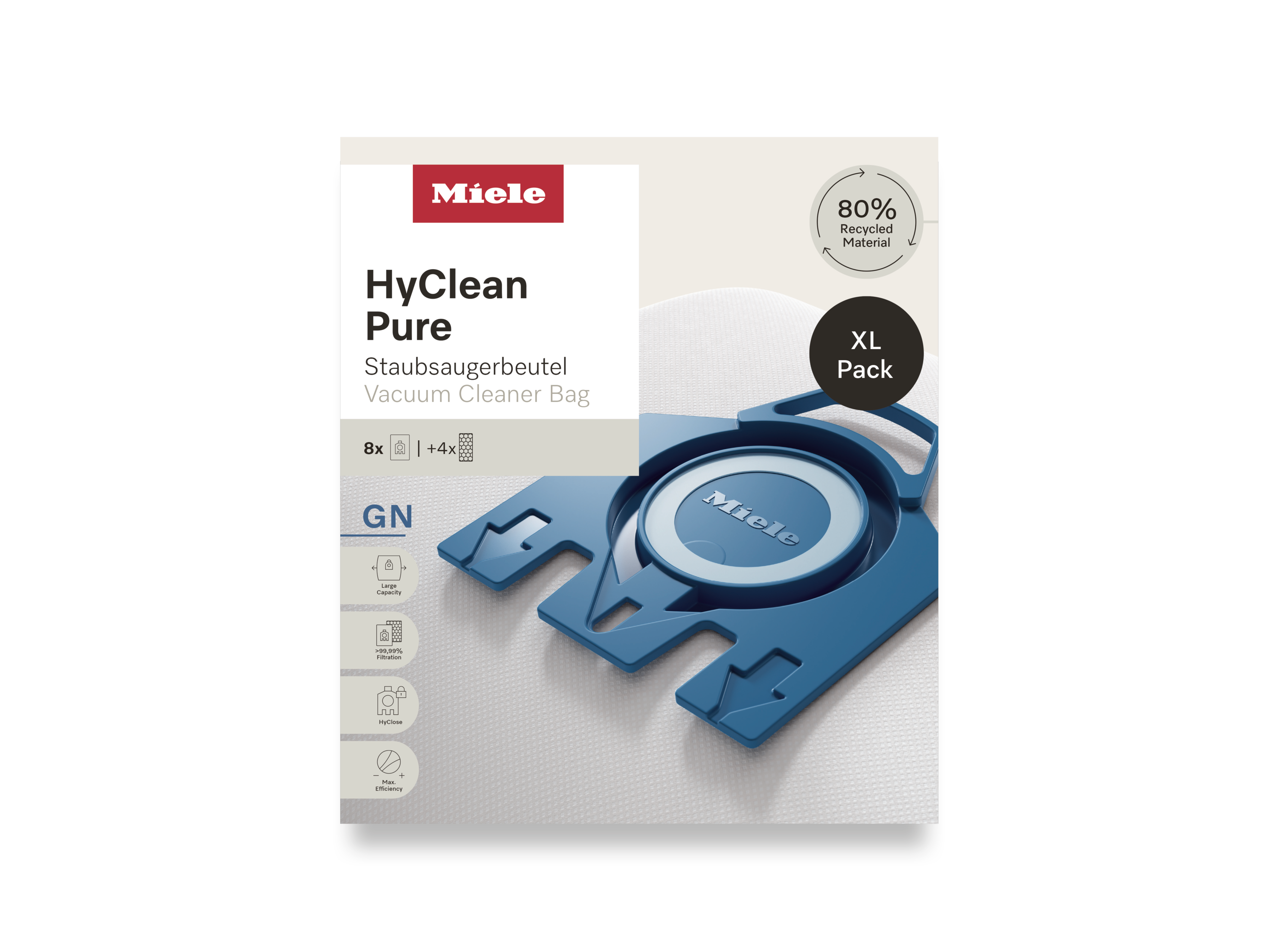 Комплект мешков-пылесборников HyClean Pure GN XL Miele купить в Рязани | Всегда в наличии! | Артикул 12497870 | Официальный сайт
